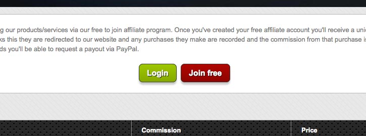 affiliate program register